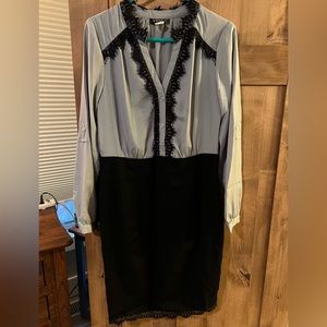Venus lace blouse pencil dress